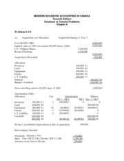 modern advanced accounting in canada 8th edition solution manual pdf