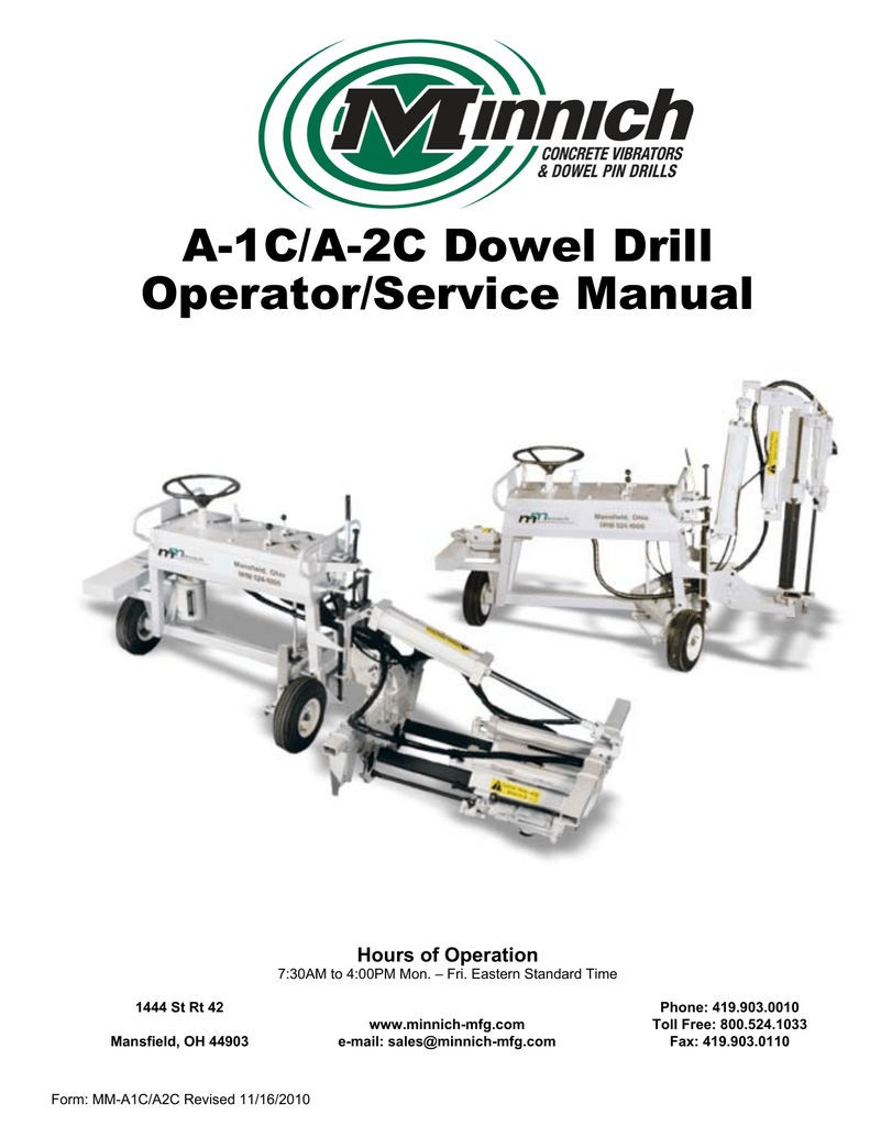 a1c parts manual minnich drill