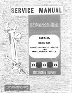 international 280a loader parts manual